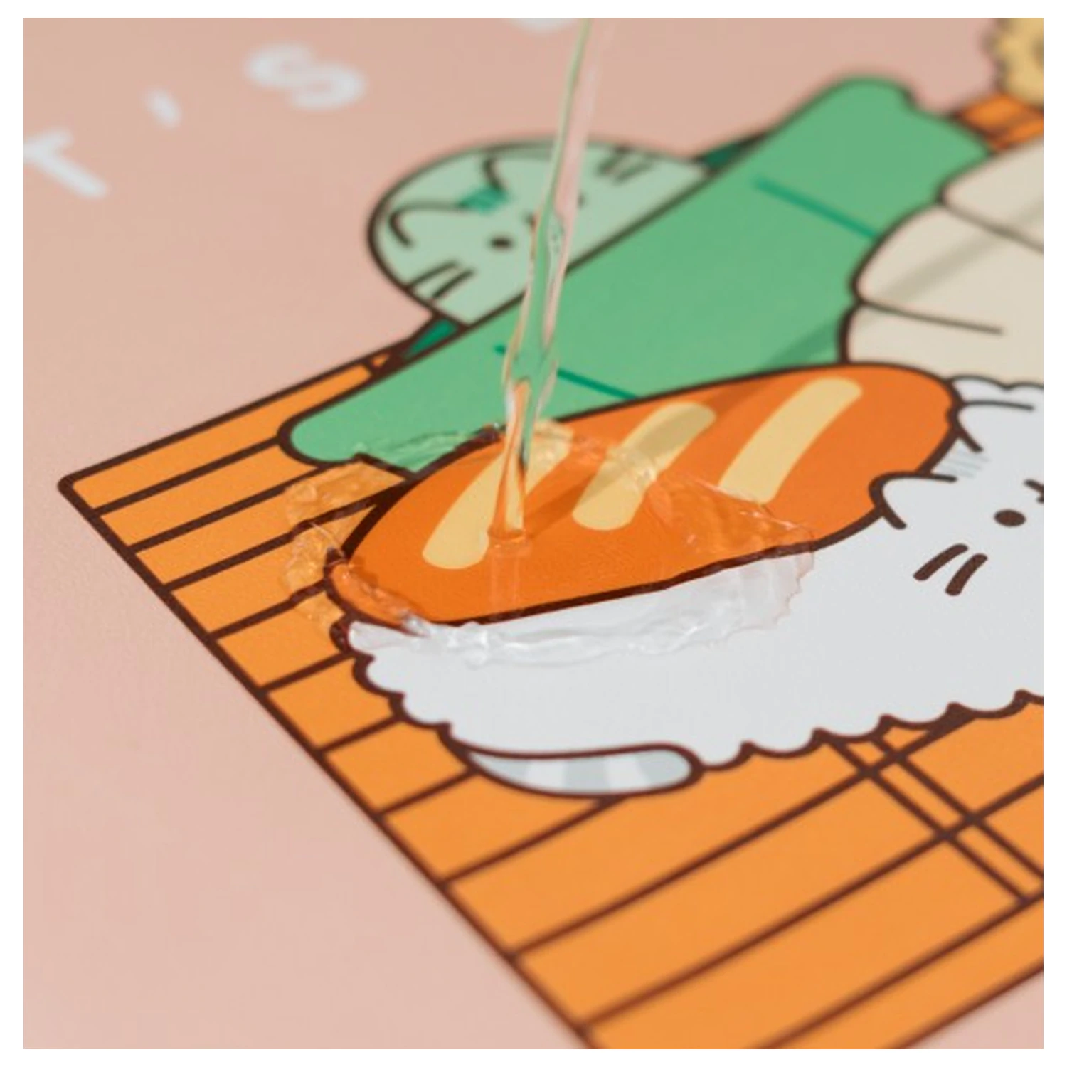 Pusheen Sushi Roll podložka pod myš na hranie produktová fotografia