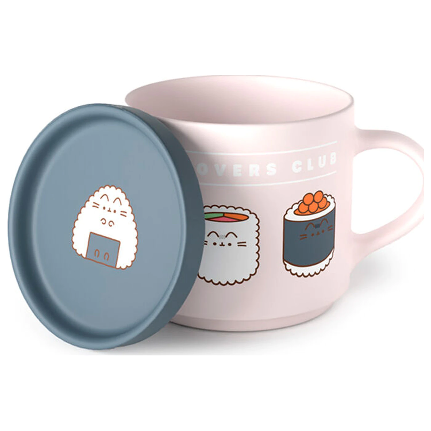Pusheen the Cat Sushi Lover hrnček a súprava vrchnákov s podložkami produktová fotografia