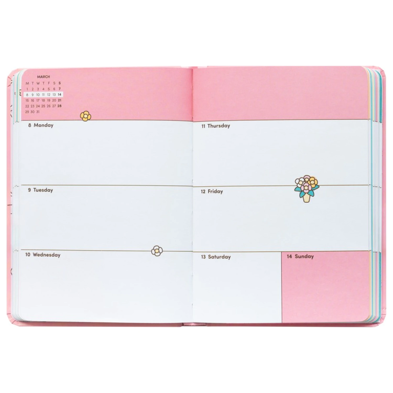 Pusheen Academic Planner Tropical Vacation 2026/27 A6 anglická verzia produktová fotografia