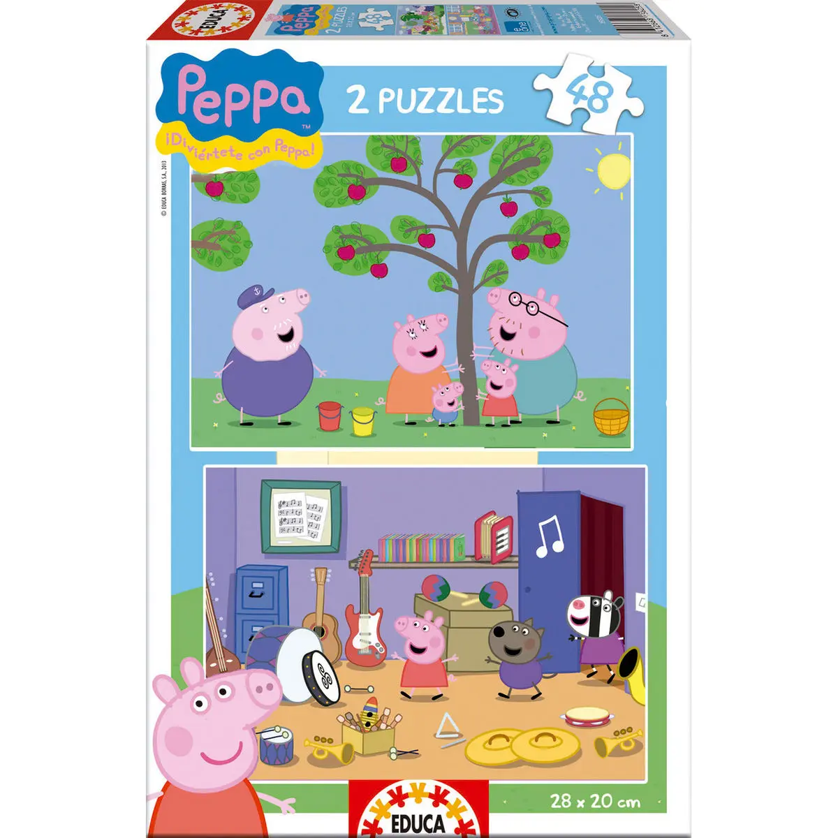 Peppa Pig puzzle 2x48 ks termékfotó