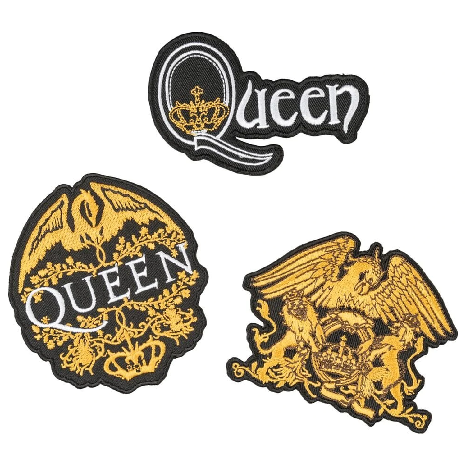 Queen set 3 nášiviek produktová fotografia