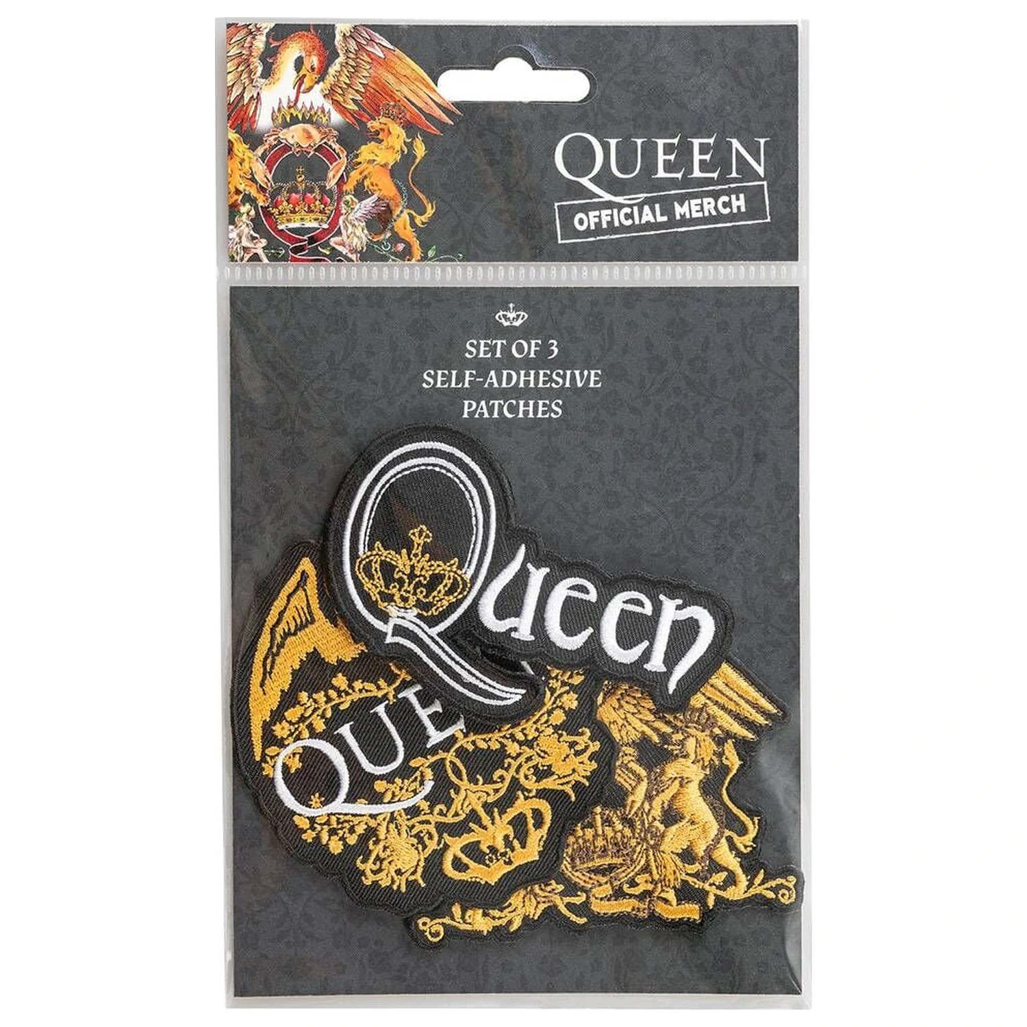 Queen set 3 nášiviek produktová fotografia