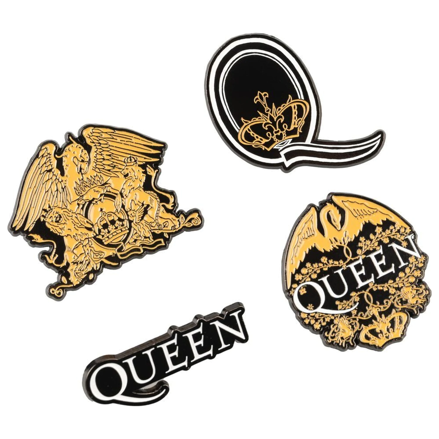 Queen sada 4 odznakov produktová fotografia