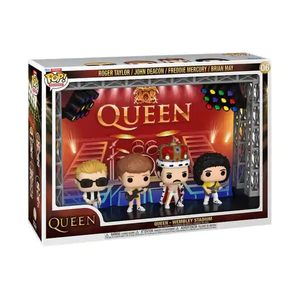 Queen Funko POP Moments Deluxe Vinyl Figurky 4-dielna sada Wembley Stadium termékfotó