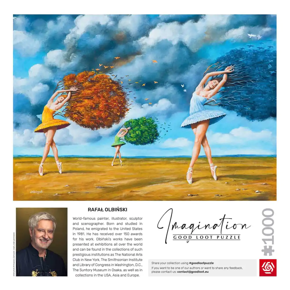 Rafal Olbinski Imagination Puzzle tvar farby Green (1000 kusov) termékfotó