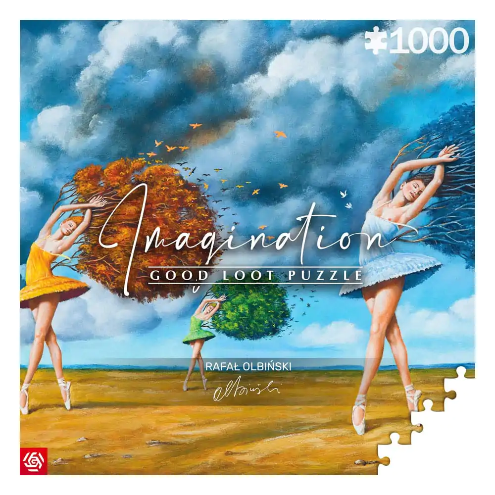 Rafal Olbinski Imagination Puzzle tvar farby Green (1000 kusov) termékfotó