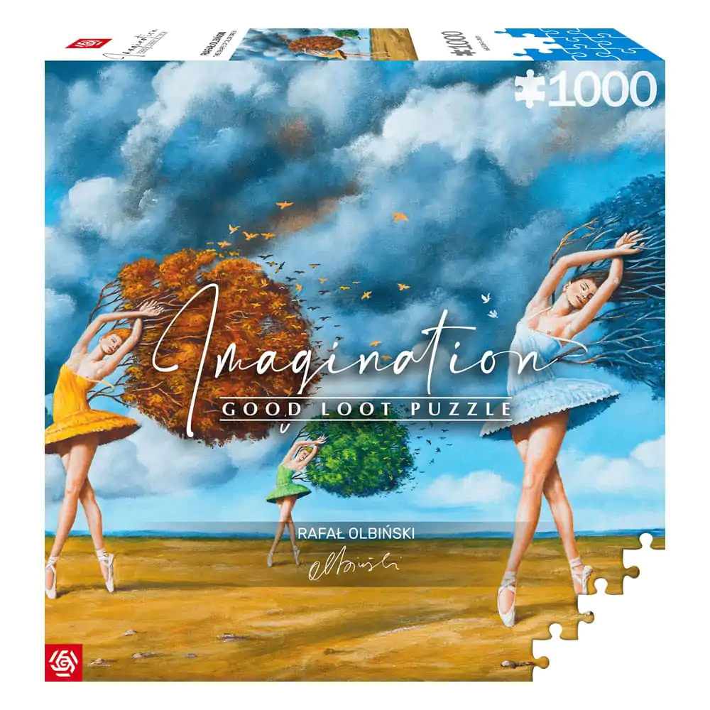 Rafal Olbinski Imagination Puzzle tvar farby Green (1000 kusov) termékfotó