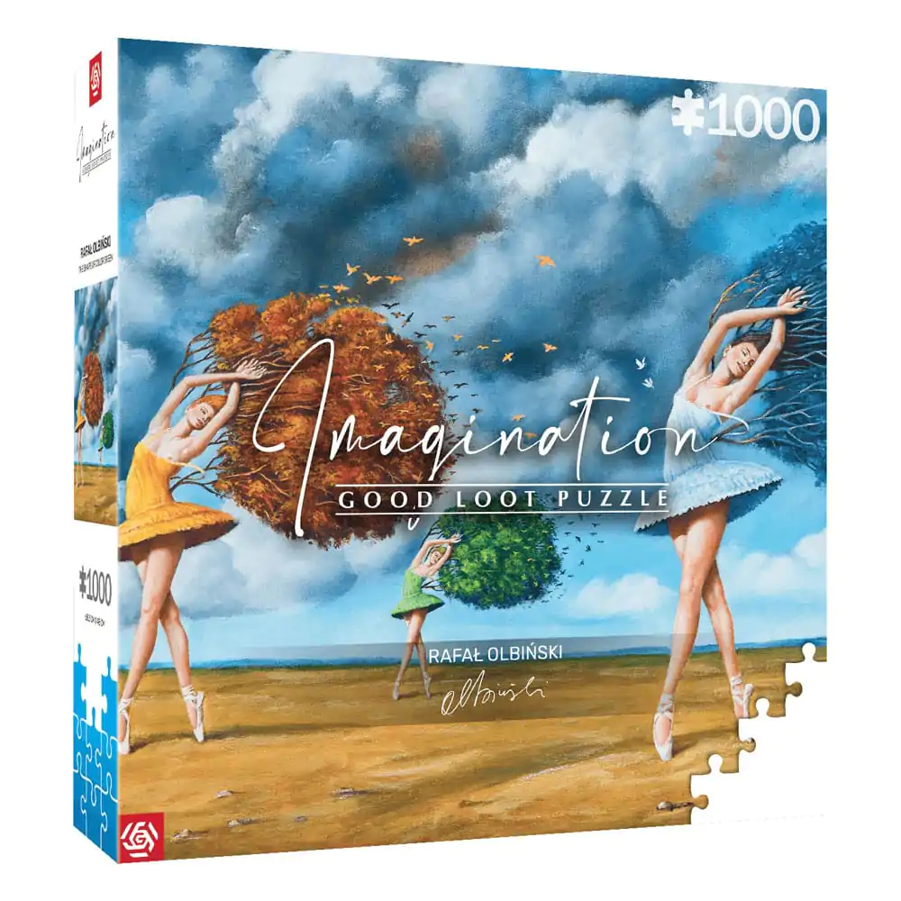 Rafal Olbinski Imagination Puzzle tvar farby Green (1000 kusov) termékfotó