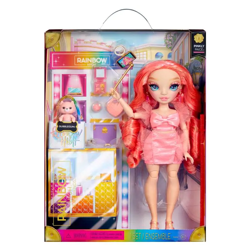 Rainbow High New Friends Pinkly Paige bábika 25 cm produktová fotografia