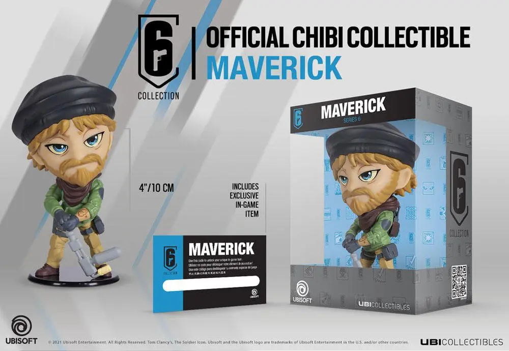 Rainbow Six Siege 6 Collection Chibi figurka sorozat 6 Maverick 10 cm termékfotó