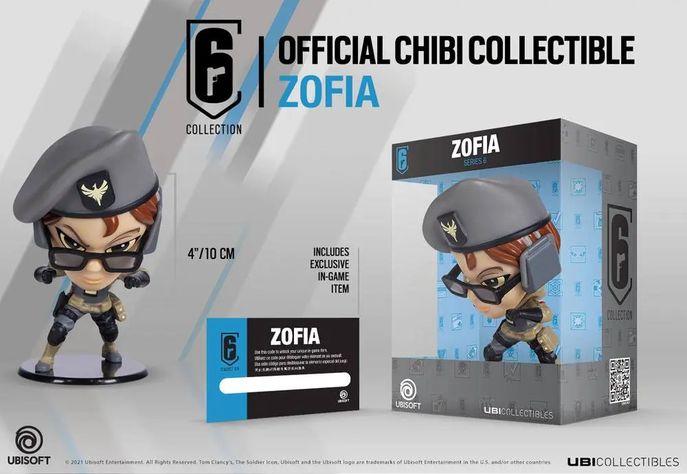 Rainbow Six Siege 6 Collection Chibi figúrka sorozat 6 Zofia 10 cm termékfotó