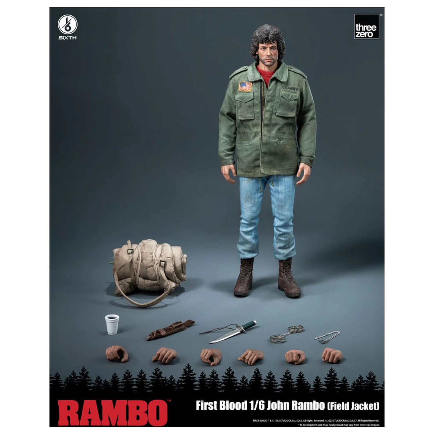 Rambo: First Blood akčná figúrka 1/6 John Rambo (Field Jacket) 31 cm produktová fotografia
