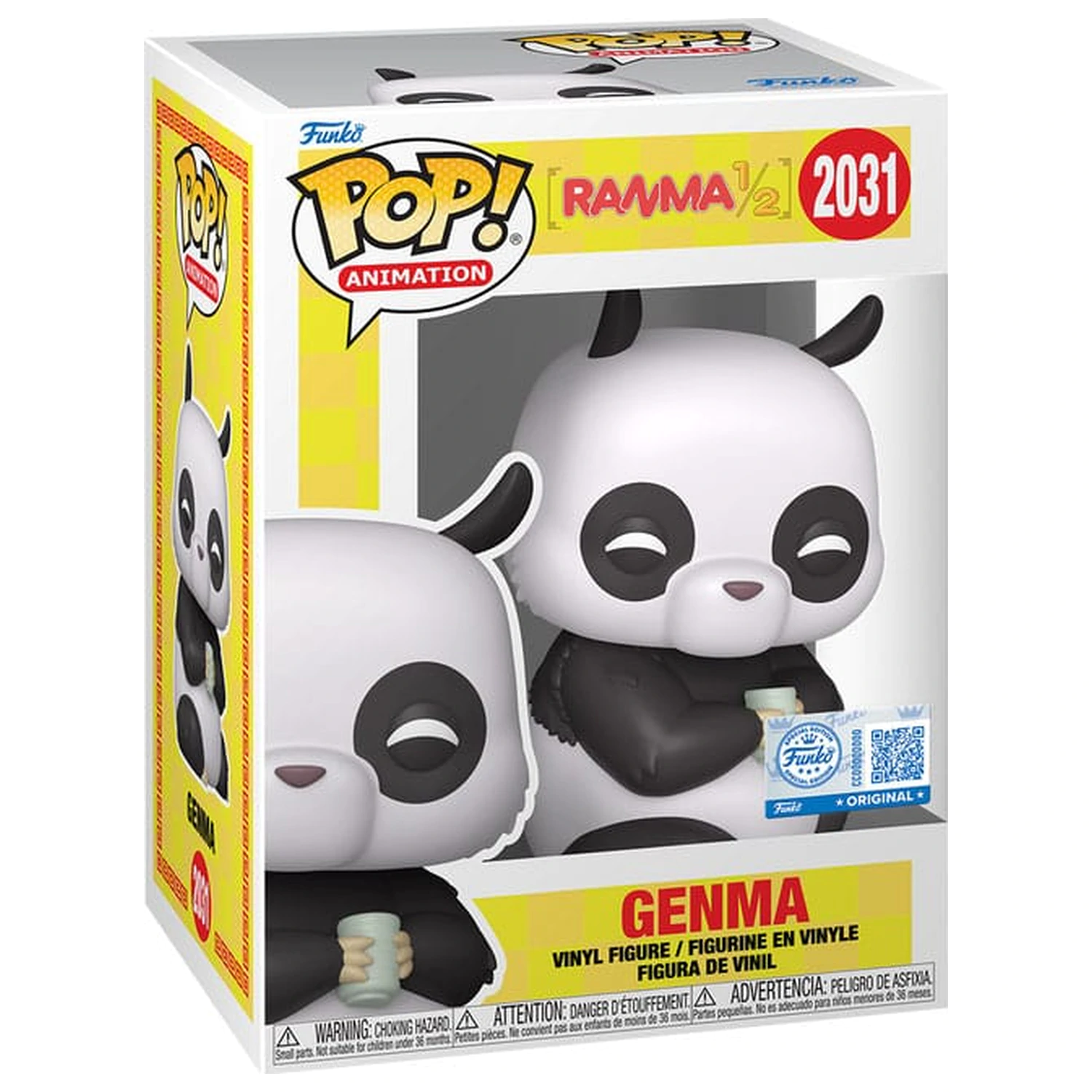Ranma 1/2 Funko POP! Animation vinylová figúrka Genma (Panda) exkluzívna edícia 9 cm produktová fotografia