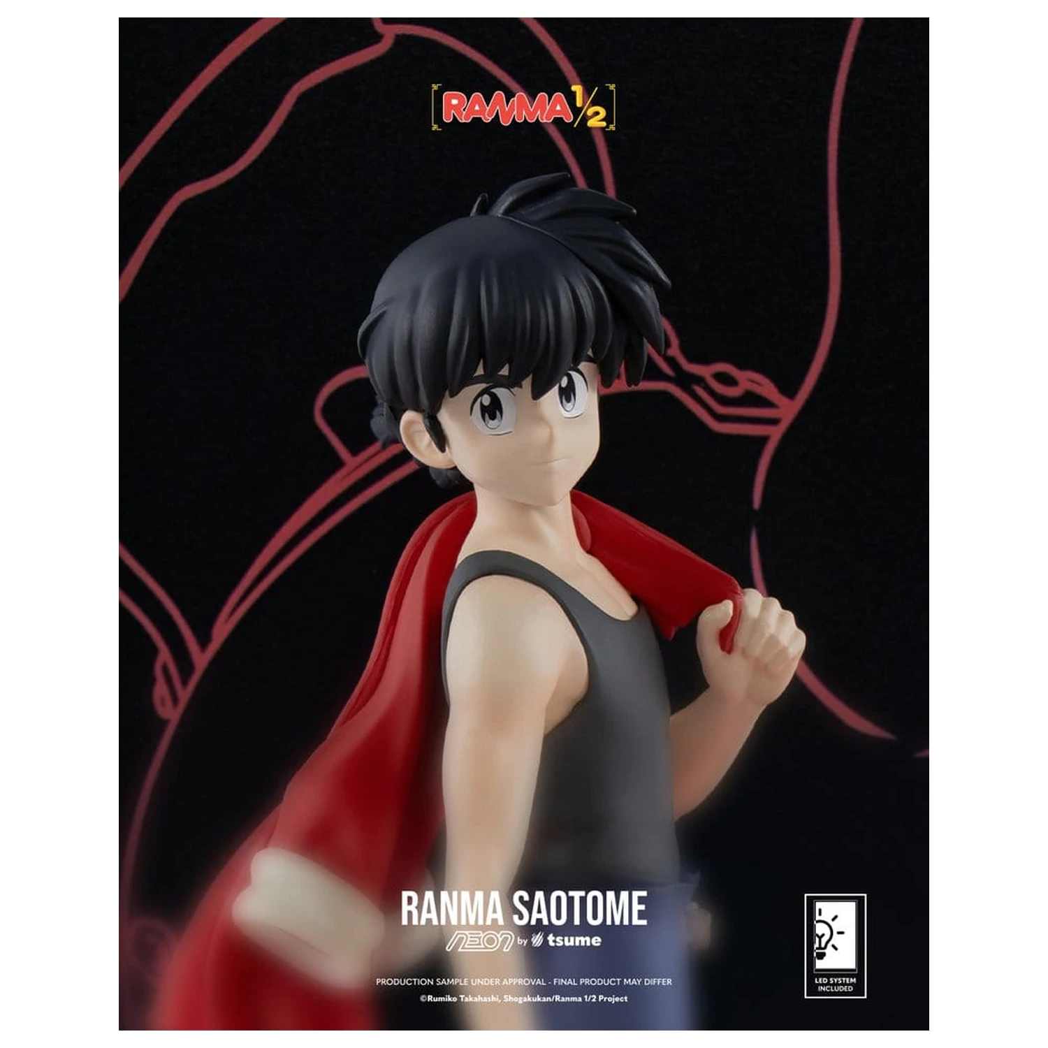 Ranma Neon figúrka 1/9 Ranma Saotome Boy 20 cm produktová fotografia