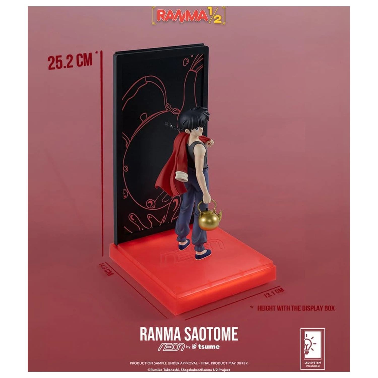 Ranma Neon figúrka 1/9 Ranma Saotome Boy 20 cm produktová fotografia