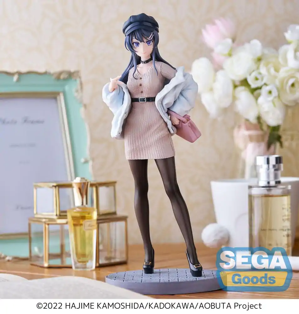 Rascal Does Not Dream of a Bunny Girl Senpai Luminasta PVC socha Mai Sakurajima Casual Clothes Ver. 21 cm produktová fotografia