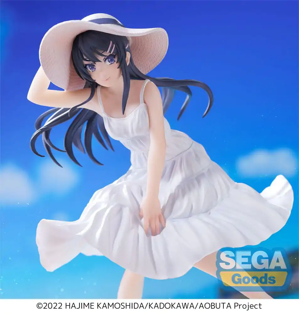 Rascal Does Not Dream of a Bunny Girl Senpai Luminasta PVC figúrka Mai Sakurajima letná šaty 17 cm termékfotó