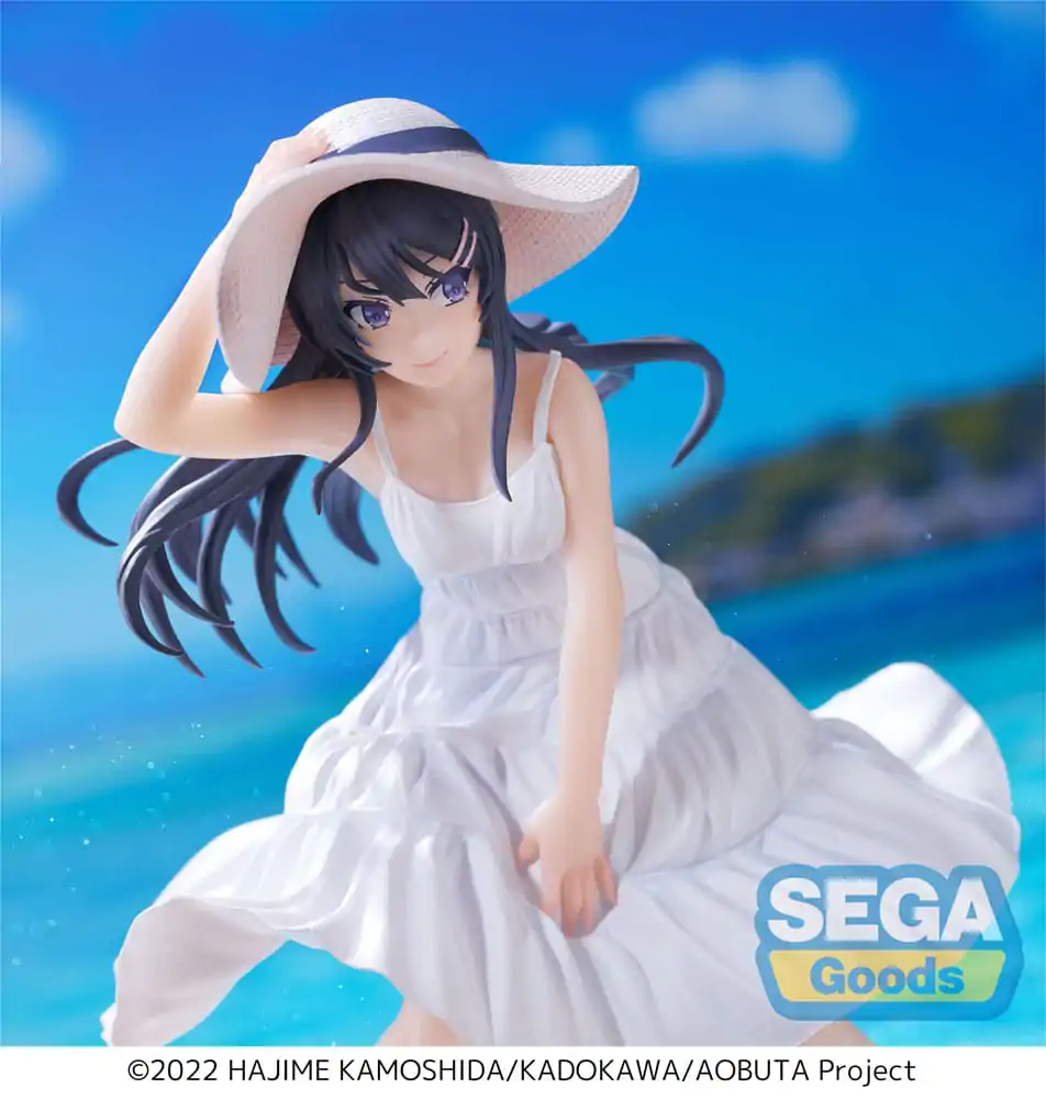 Rascal Does Not Dream of a Bunny Girl Senpai Luminasta PVC figúrka Mai Sakurajima letná šaty 17 cm termékfotó