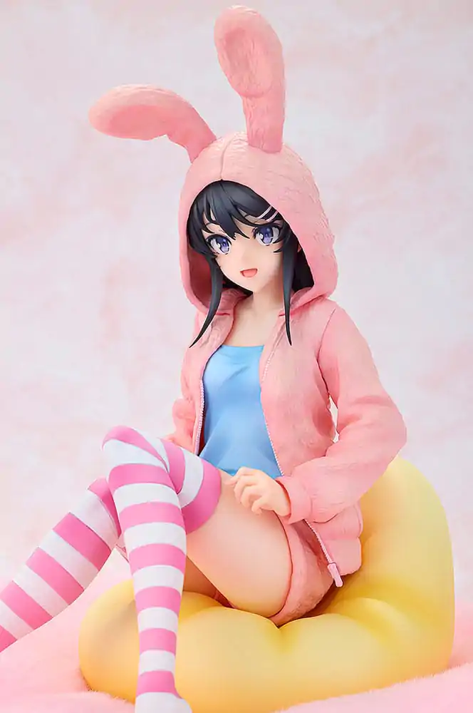 Rascal Does Not Dream of a Knapsack Kid PVC socha 1/7 Mai Sakurajima Hoodie Look Rabbit Ears Ver. Popular Edition 18 cm produktová fotografia