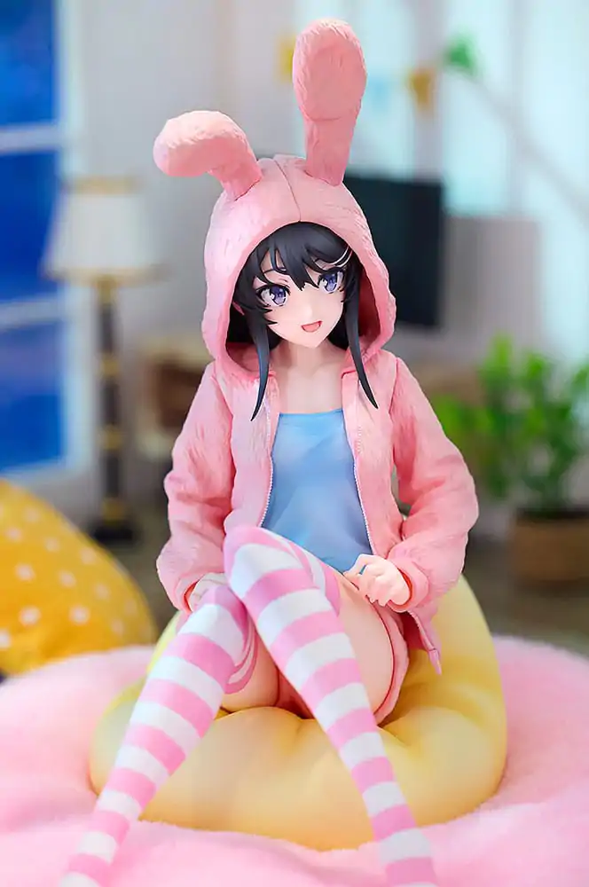 Rascal Does Not Dream of a Knapsack Kid PVC socha 1/7 Mai Sakurajima Hoodie Look Rabbit Ears Ver. Popular Edition 18 cm produktová fotografia