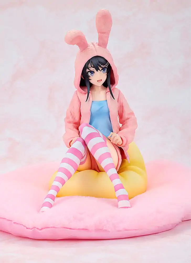 Rascal Does Not Dream of a Knapsack Kid PVC socha 1/7 Mai Sakurajima Hoodie Look Rabbit Ears Ver. Popular Edition 18 cm produktová fotografia