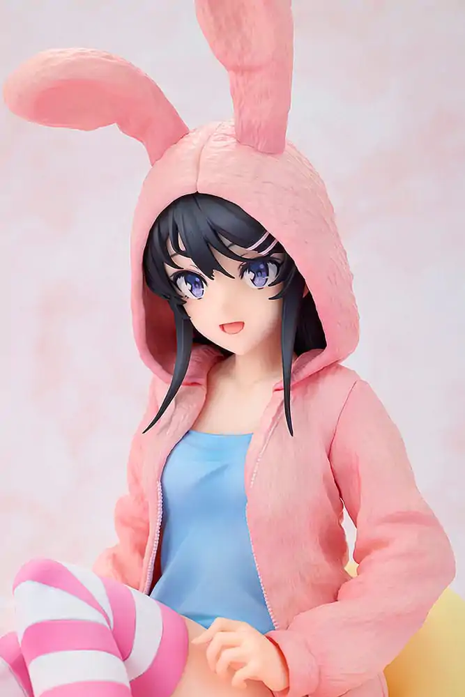 Rascal Does Not Dream of a Knapsack Kid PVC socha 1/7 Mai Sakurajima Hoodie Look Rabbit Ears Ver. Popular Edition 18 cm produktová fotografia