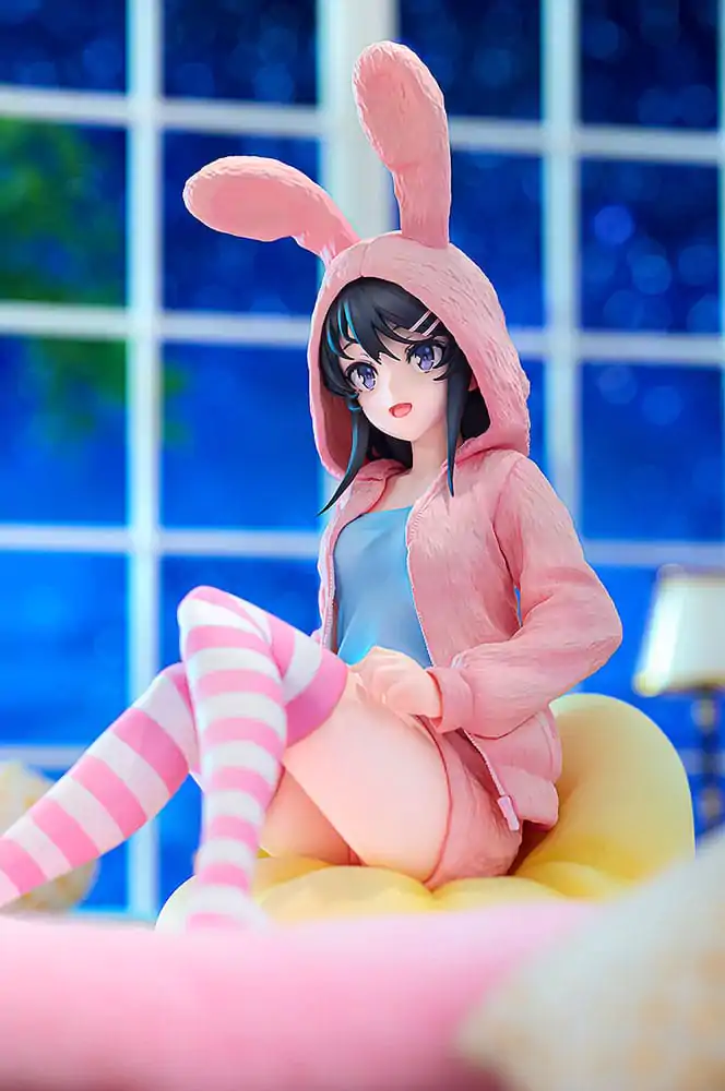 Rascal Does Not Dream of a Knapsack Kid PVC socha 1/7 Mai Sakurajima Hoodie Look Rabbit Ears Ver. Popular Edition 18 cm produktová fotografia