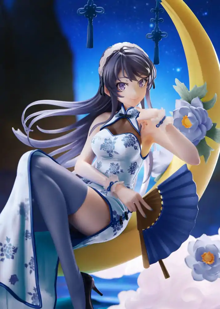 Rascal Does Not Dream of Bunny Girl Senpai PVC soška 1/7 Mai Sakurajima White Mandarin Dress Ver. 25 cm termékfotó