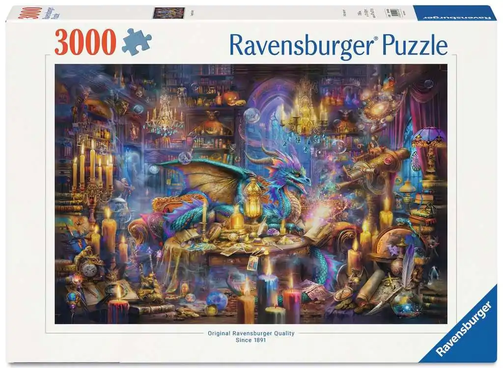 Ravensburger Puzzle Dračia knižnica (3000 dielikov) produktová fotografia