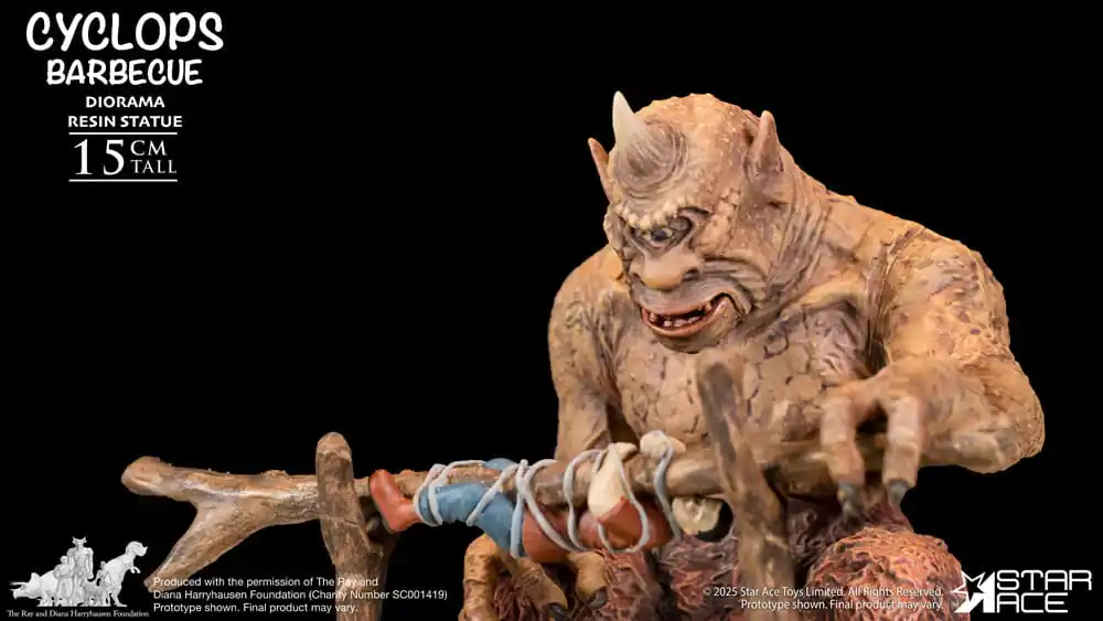 Ray Harryhausen Dioráma 1/8 Cyclops Barbecue Scene 17 cm produktová fotografia