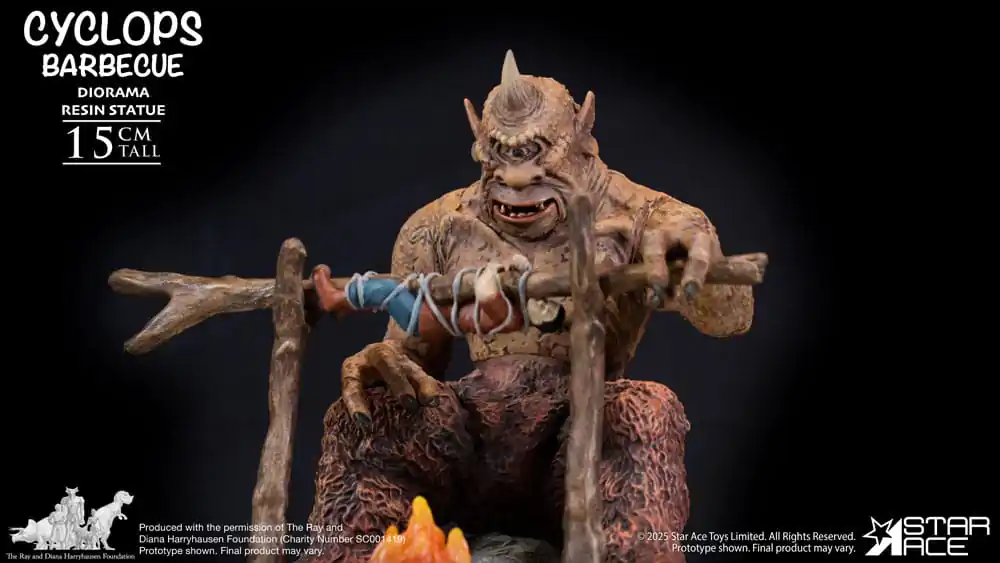 Ray Harryhausen Dioráma 1/8 Cyclops Barbecue Scene 17 cm produktová fotografia