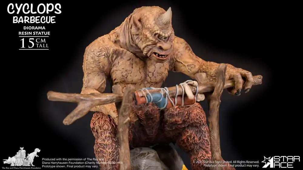 Ray Harryhausen Dioráma 1/8 Cyclops Barbecue Scene 17 cm produktová fotografia