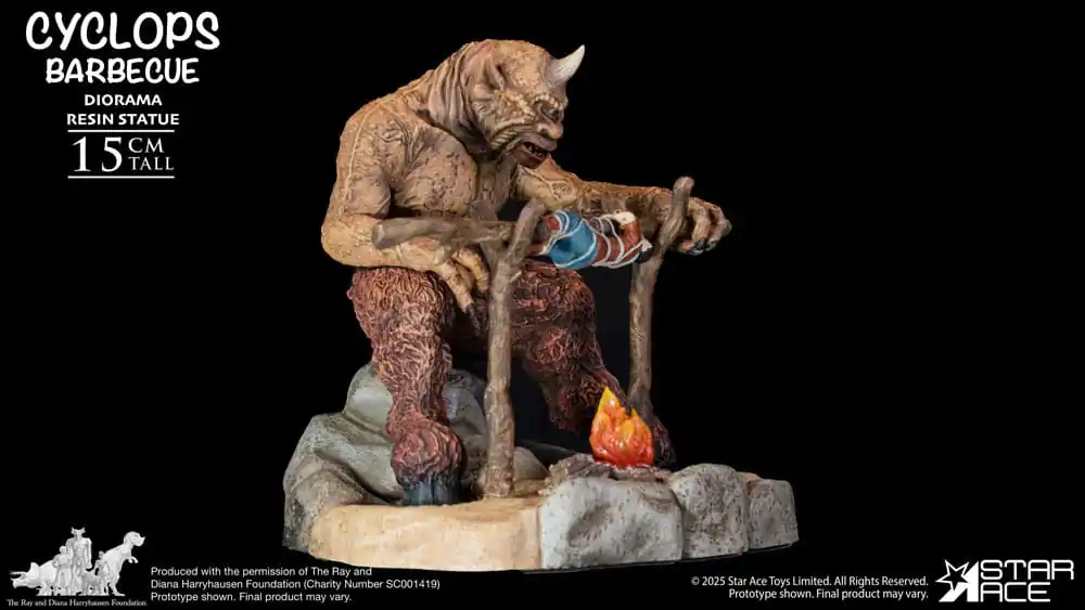 Ray Harryhausen Dioráma 1/8 Cyclops Barbecue Scene 17 cm produktová fotografia