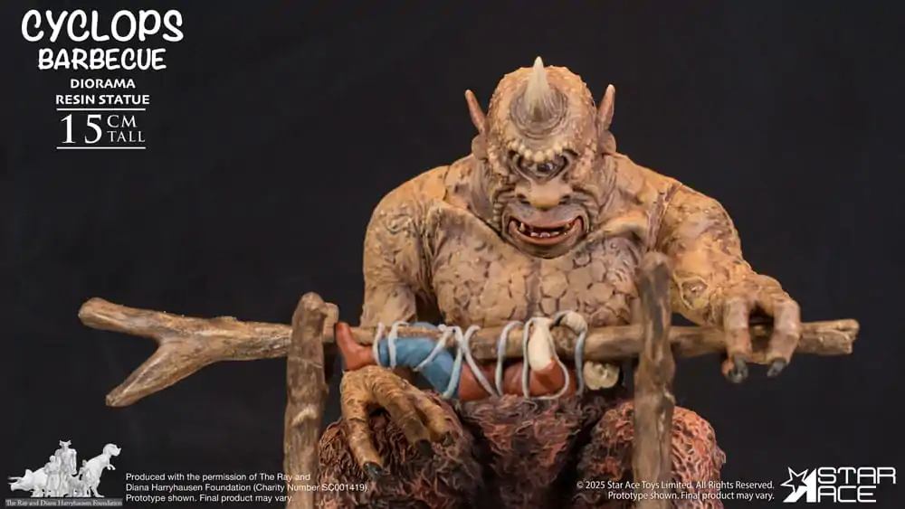 Ray Harryhausen Dioráma 1/8 Cyclops Barbecue Scene 17 cm produktová fotografia