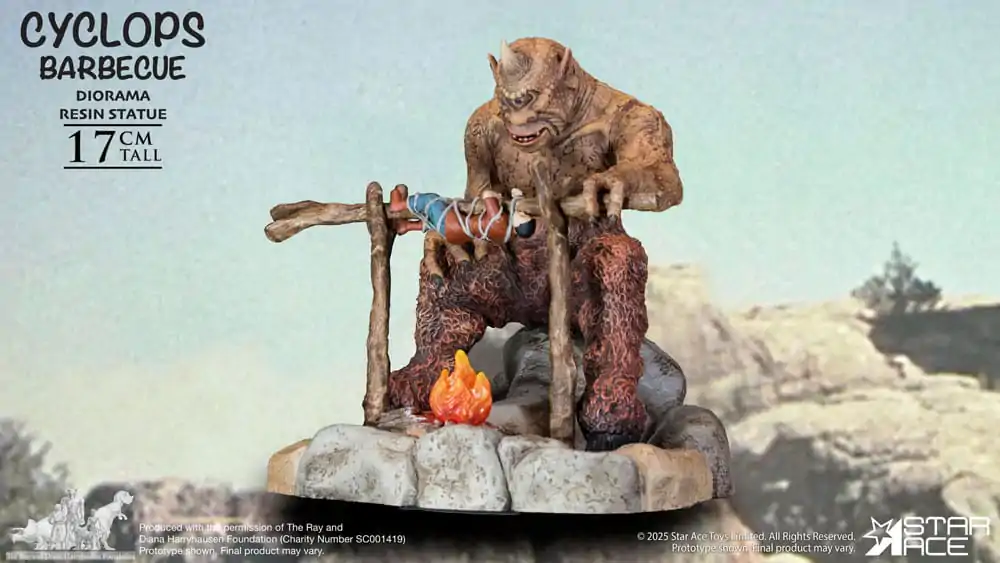 Ray Harryhausen Dioráma 1/8 Cyclops Barbecue Scene 17 cm produktová fotografia