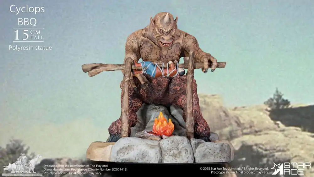 Ray Harryhausen Dioráma 1/8 Cyclops Barbecue Scene 17 cm produktová fotografia