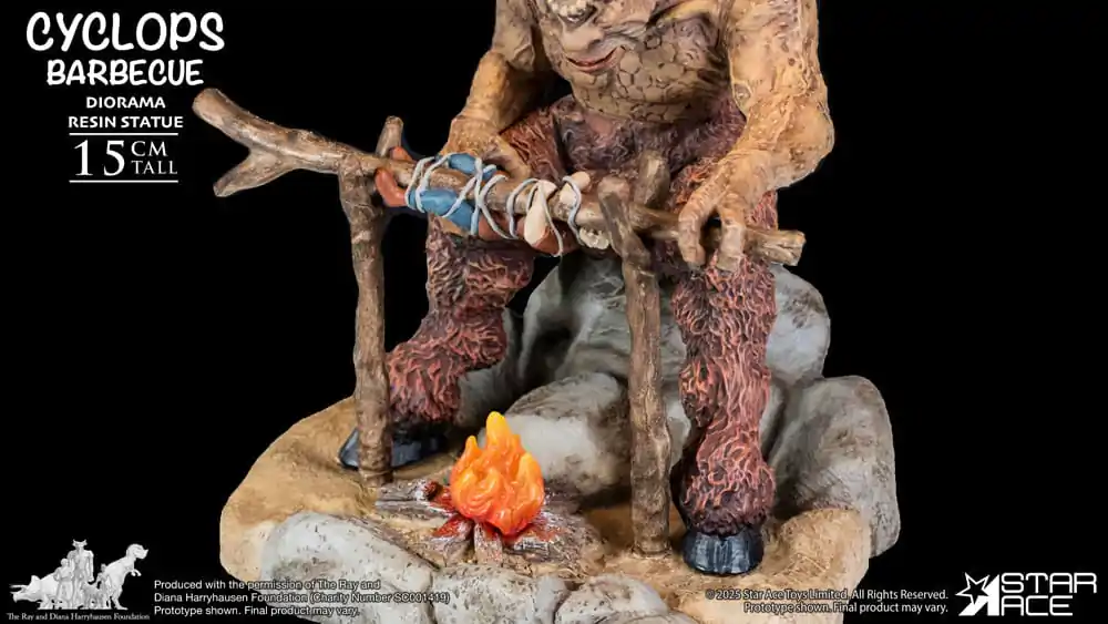 Ray Harryhausen Dioráma 1/8 Cyclops Barbecue Scene 17 cm produktová fotografia