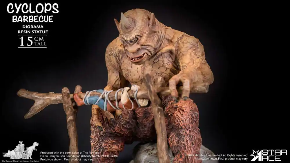 Ray Harryhausen Dioráma 1/8 Cyclops Barbecue Scene 17 cm produktová fotografia