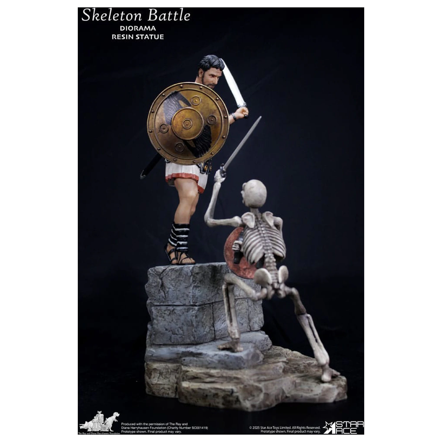 Ray Harryhausen Diorama 1/8 Scéna kostrovej bitky 30 cm produktová fotografia