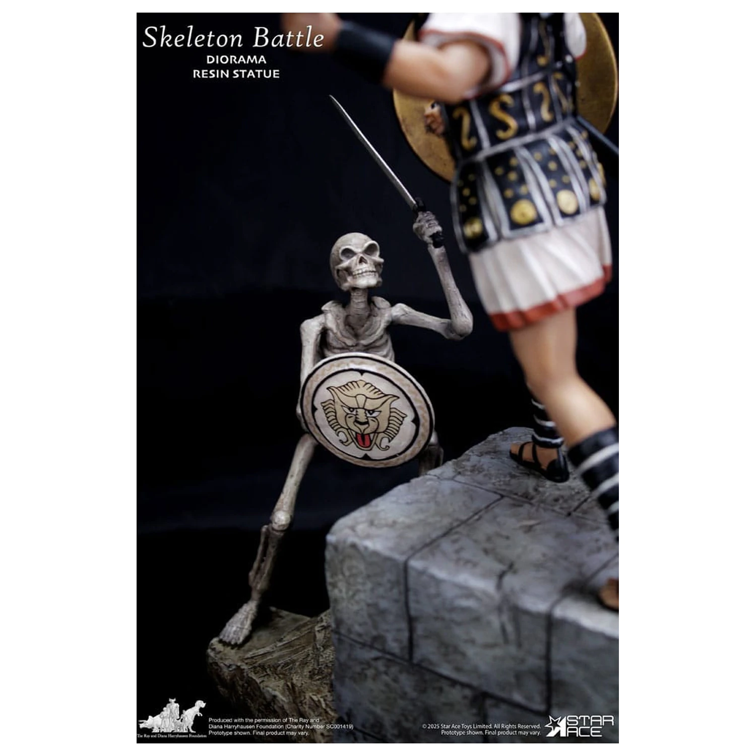 Ray Harryhausen Diorama 1/8 Scéna kostrovej bitky 30 cm produktová fotografia