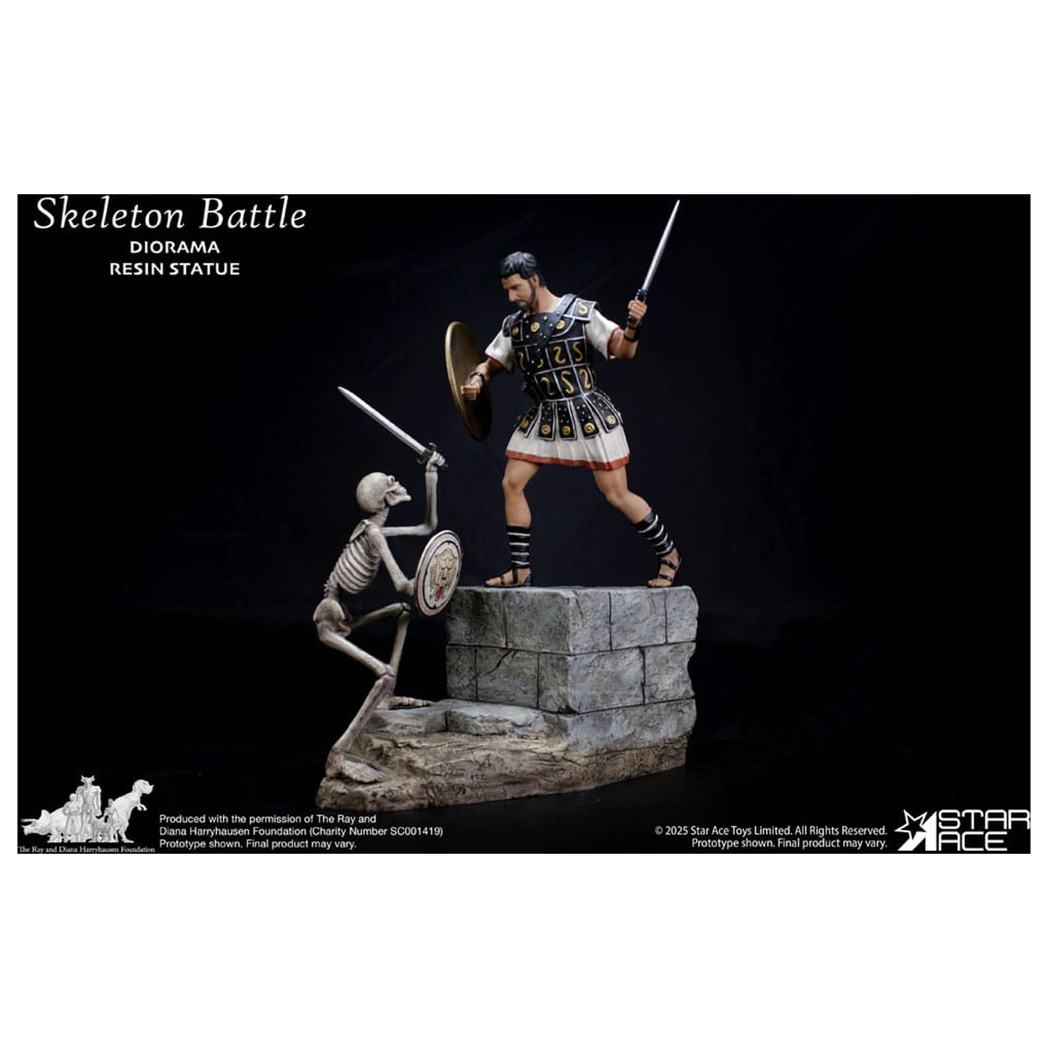 Ray Harryhausen Diorama 1/8 Scéna kostrovej bitky 30 cm produktová fotografia