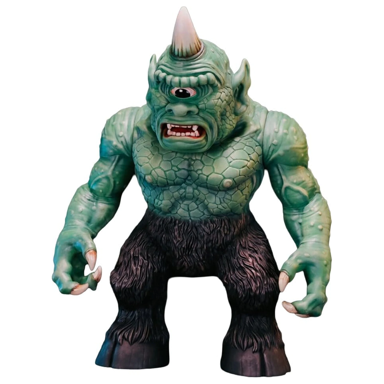 Ray Harryhausen (Art Sofubi) figúrka z mäkkého vinylu Cyclops vo vintage štýle s farbou z japonského filmového plagátu, verzia 25 cm produktová fotografia