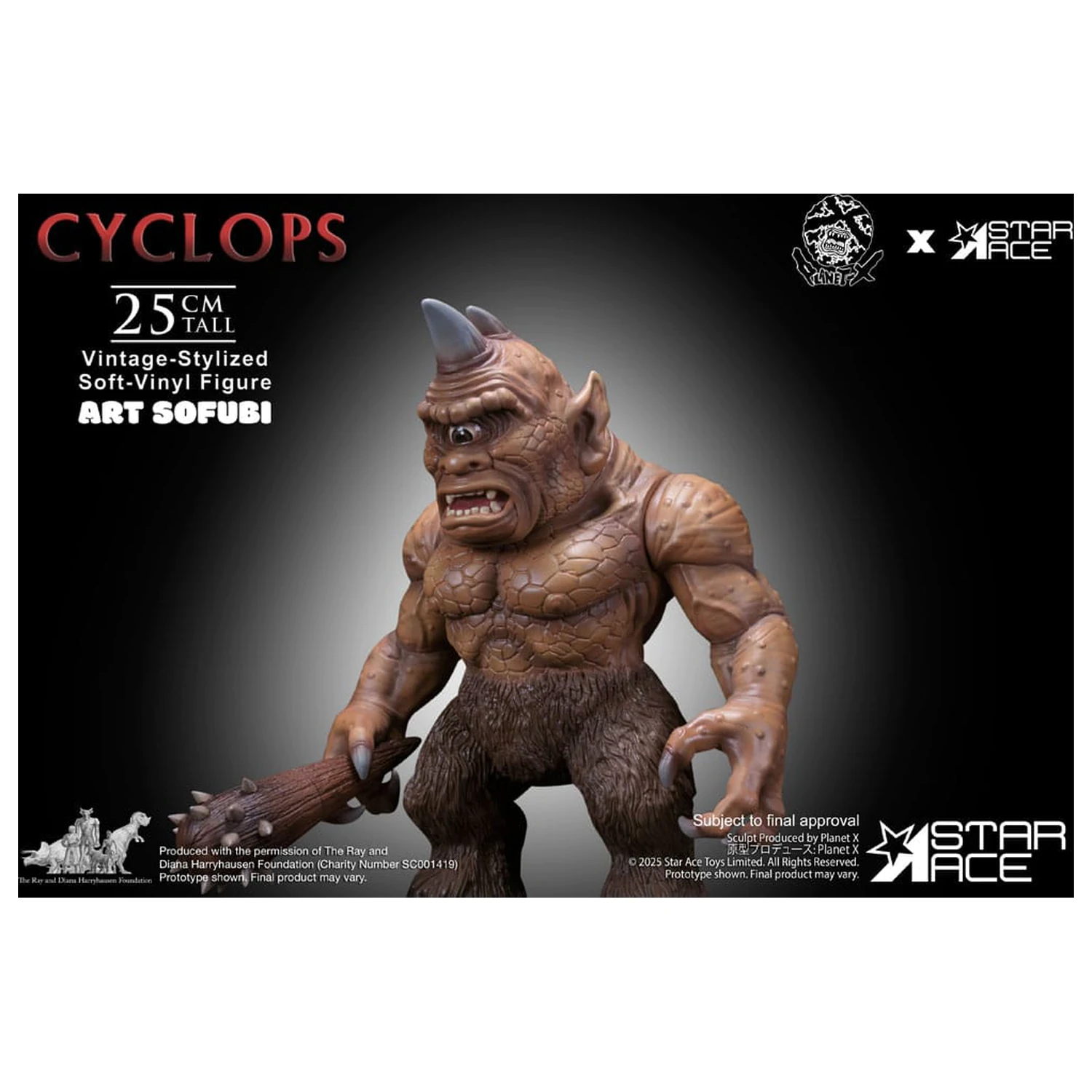 Ray Harryhausen Soft Vinyl Socha Cyclops (Vintage-Style) 25 cm produktová fotografia