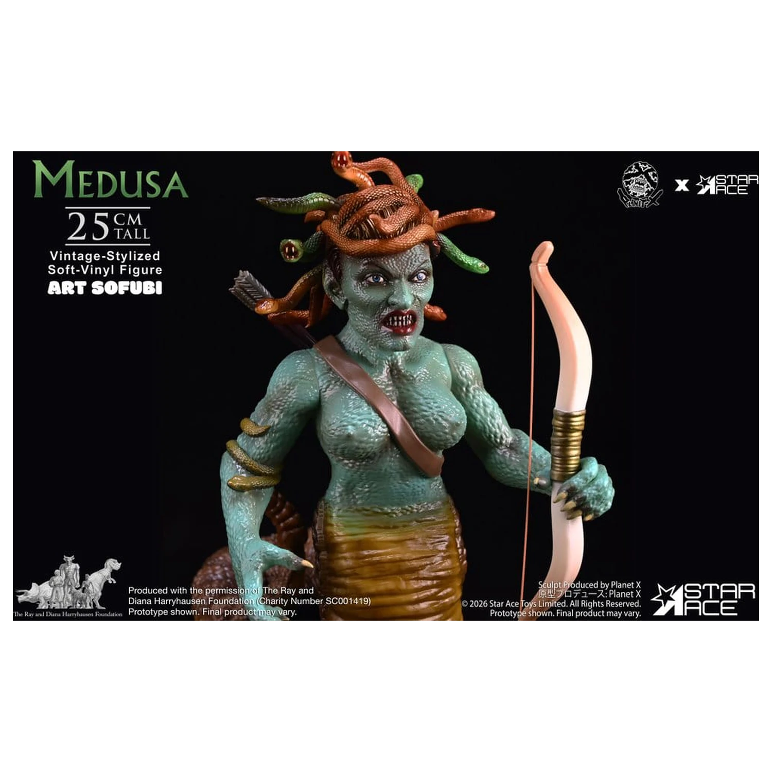 Ray Harryhausen socha z mäkkého vinylu Medusa (Vintage-Style) 25 cm produktová fotografia