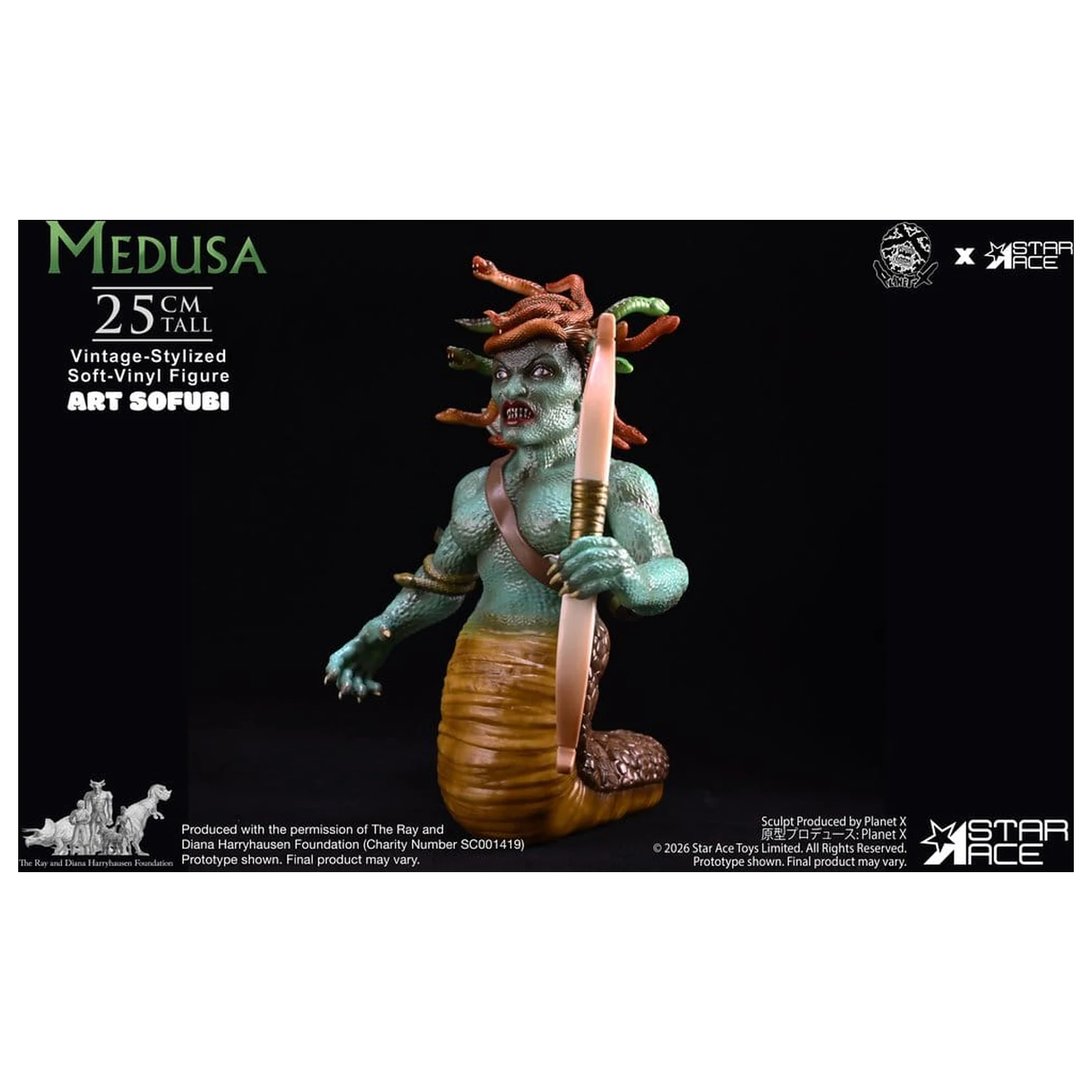 Ray Harryhausen socha z mäkkého vinylu Medusa (Vintage-Style) 25 cm produktová fotografia