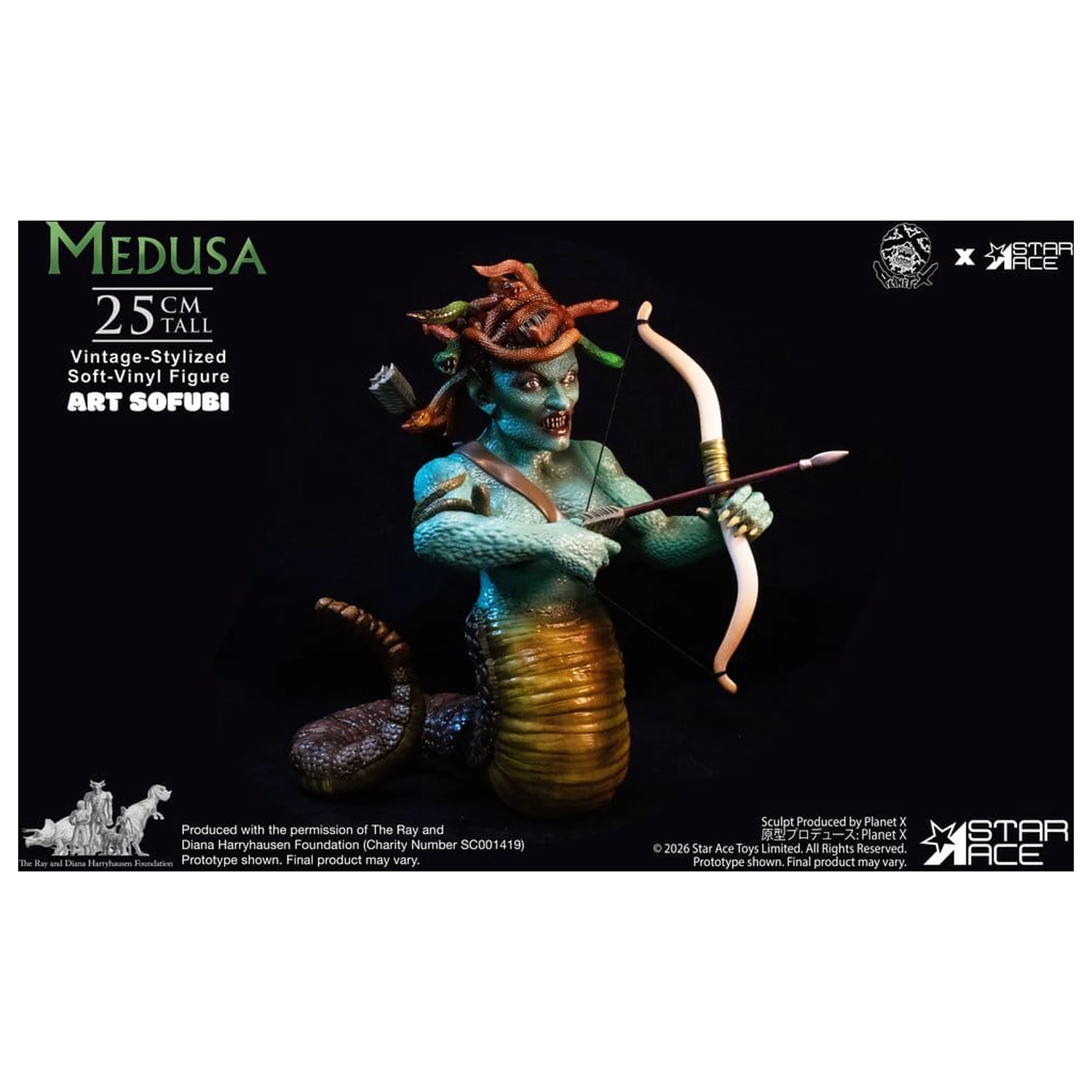 Ray Harryhausen socha z mäkkého vinylu Medusa (Vintage-Style) 25 cm produktová fotografia