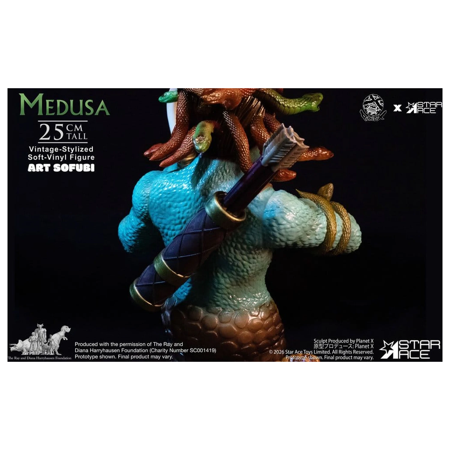Ray Harryhausen socha z mäkkého vinylu Medusa (Vintage-Style) 25 cm produktová fotografia