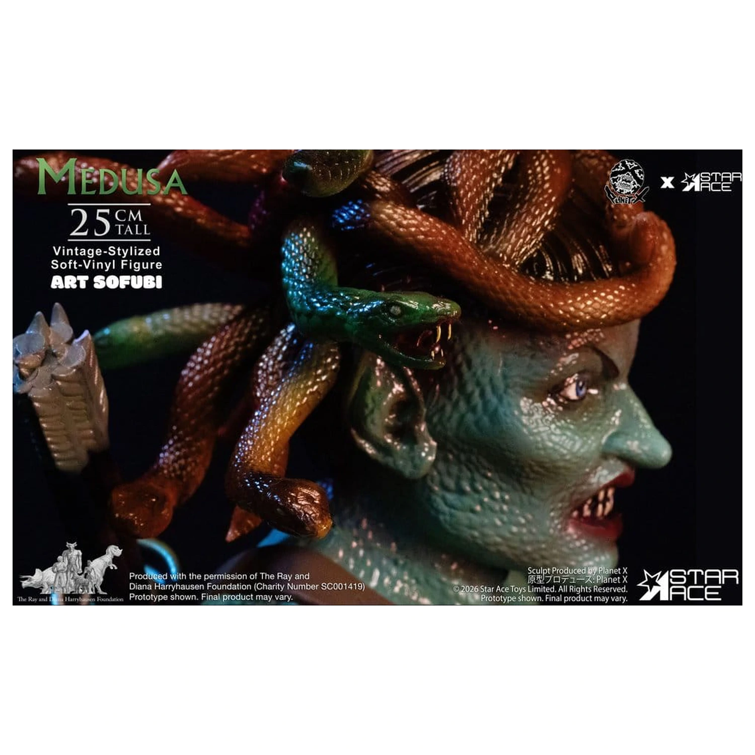 Ray Harryhausen socha z mäkkého vinylu Medusa (Vintage-Style) 25 cm produktová fotografia