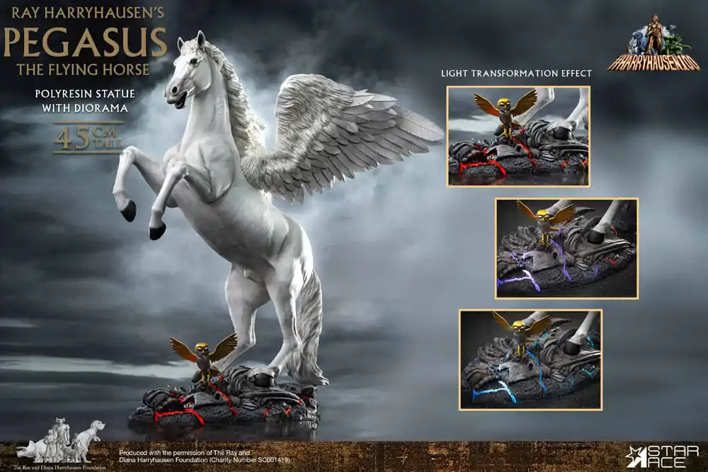 Ray Harryhausen Statue Pegasus: The Flying Horse 2.0 Deluxe Verzia 45 cm termékfotó