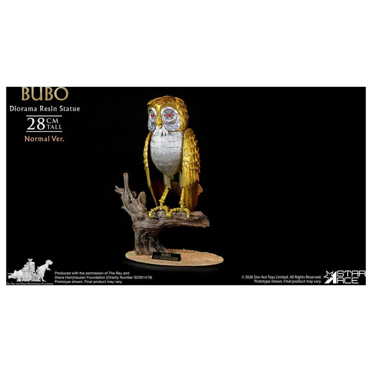 Ray Harryhausens Dioráma Živicová Socha Bubo Normal Ver. 28 cm produktová fotografia